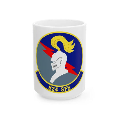 824th Security Forces Squadron (U.S. Air Force) White Coffee Mug-15oz-Go Mug Yourself