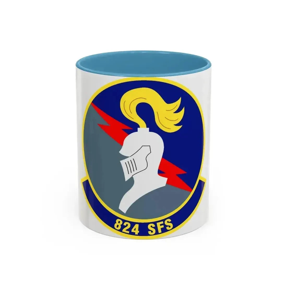 824th Security Forces Squadron (U.S. Air Force) Accent Coffee Mug 11oz Light Blue - Go Mug Yourself