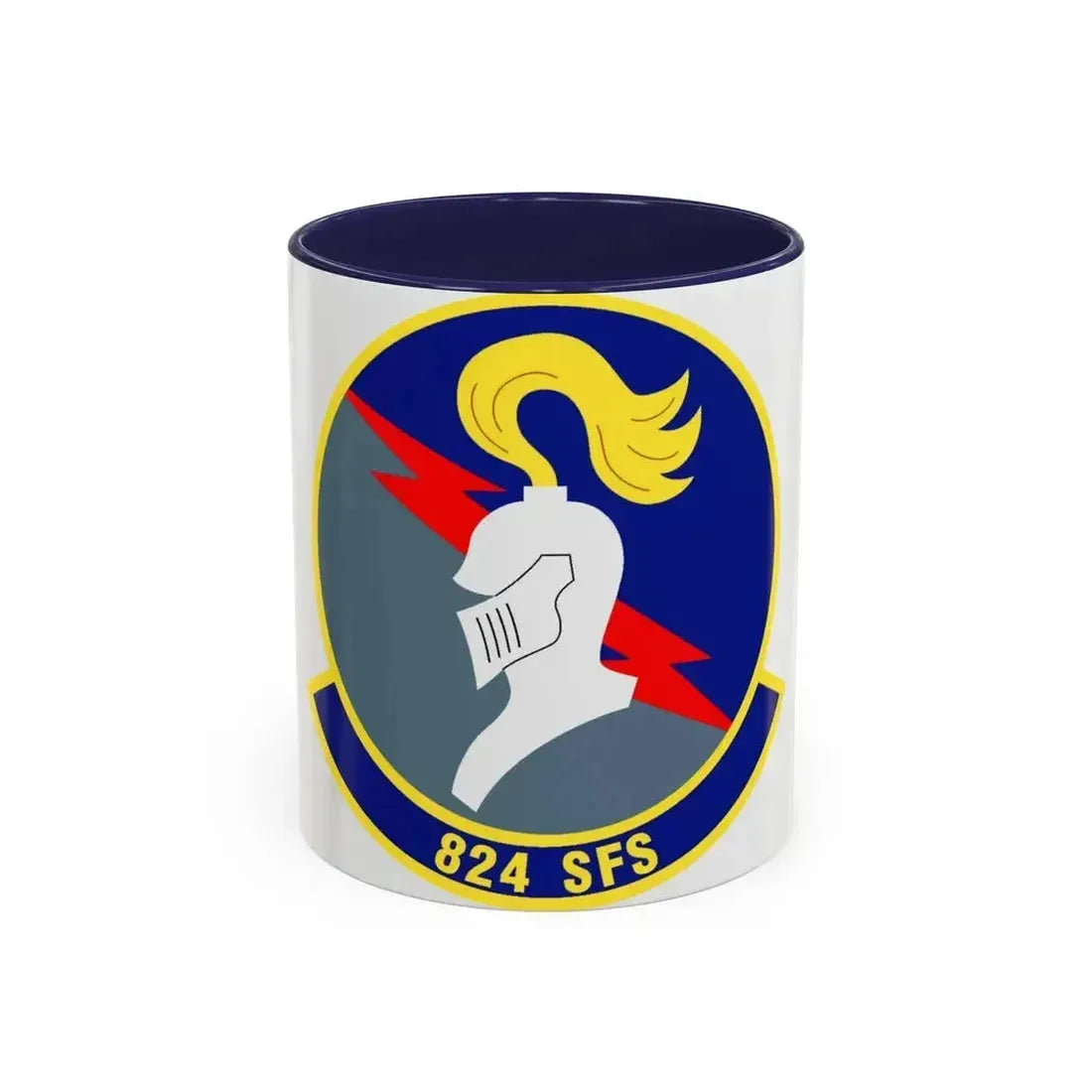 824th Security Forces Squadron (U.S. Air Force) Accent Coffee Mug 11oz Navy - Go Mug Yourself