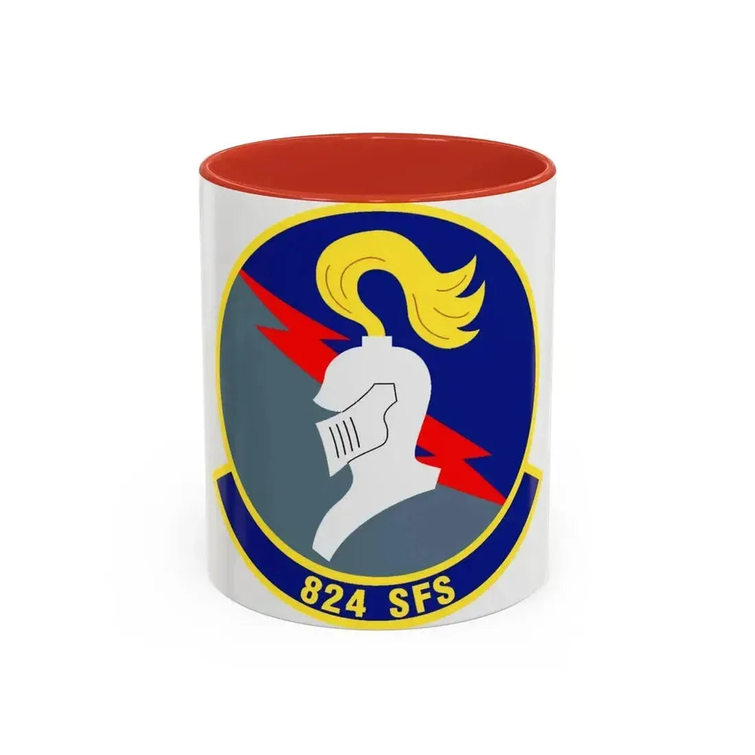 824th Security Forces Squadron (U.S. Air Force) Accent Coffee Mug 11oz Red - Go Mug Yourself