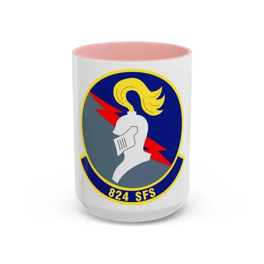 824th Security Forces Squadron (U.S. Air Force) Accent Coffee Mug 15oz Pink - Go Mug Yourself