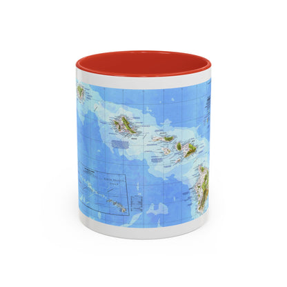 USA - Hawaii (1976) (Map) Accent Coffee Mug