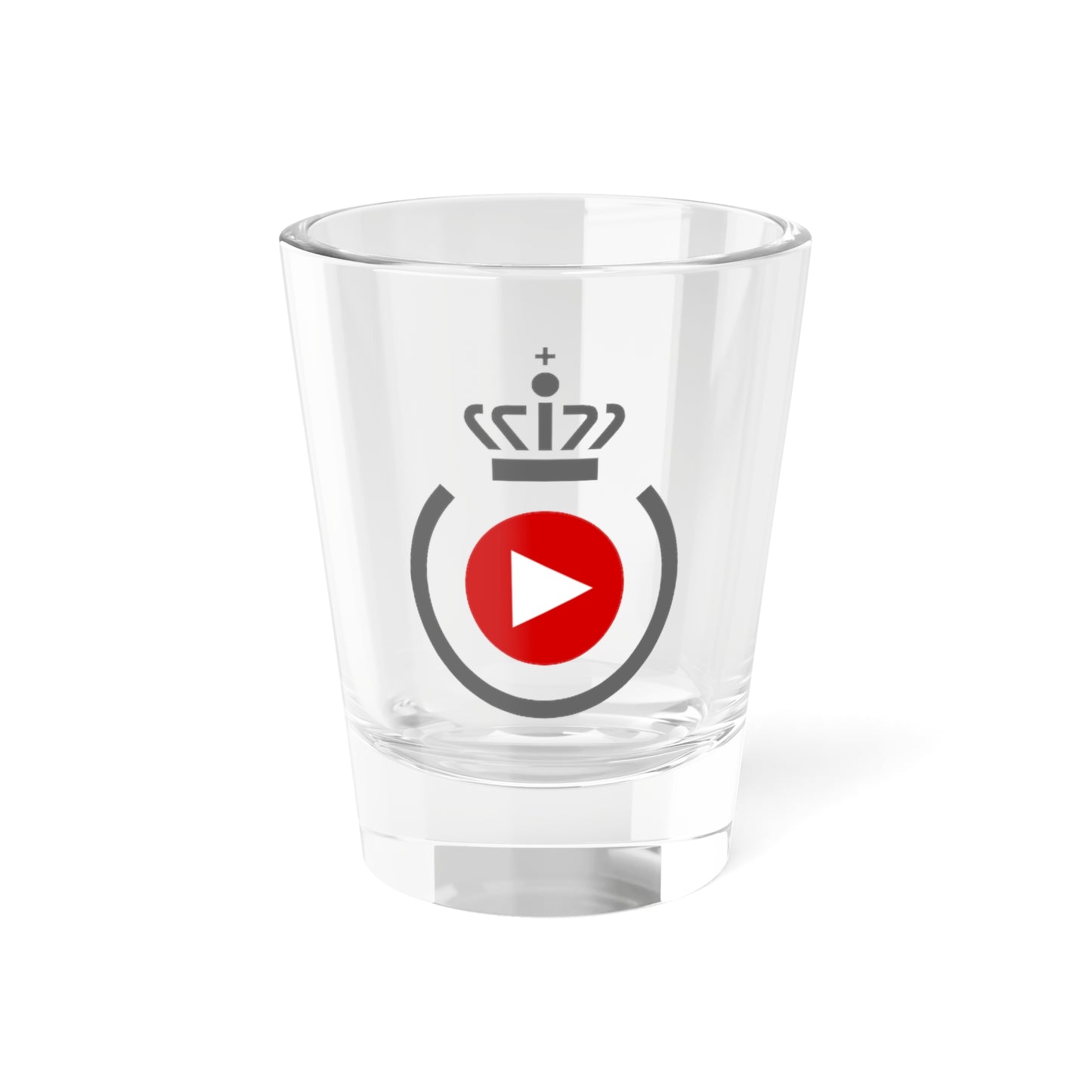 Logo for the Danish Defence Media Agency (Denmark) (Coat of Arms) Shot Glass 1.5oz