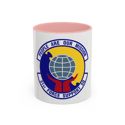 31st Force Support Squadron (U.S. Air Force) Accent Coffee Mug