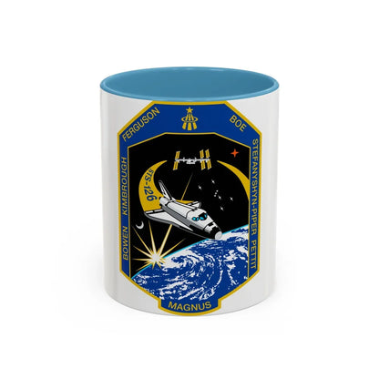 STS 126 (NASA) Accent Coffee Mug-11oz-Light Blue-Go Mug Yourself