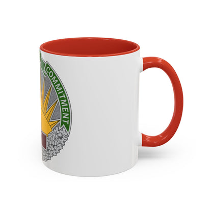 Tasse à café décorative du commandement régional de la santé centrale (armée américaine)