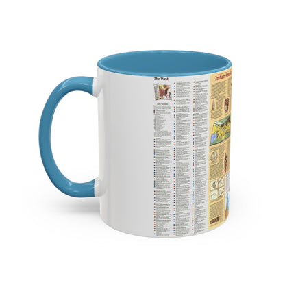 North America - Indian America - What You Can Visit Today (1991) (Map) Accent Coffee Mug