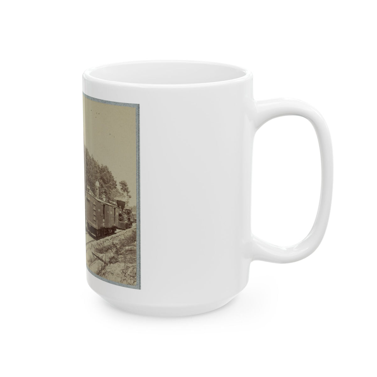 13 Inch Mortar  Dictator , In Front Of Petersburg, Va. (U.S. Civil War) White Coffee Mug