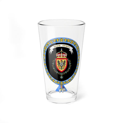 Coat of Arms of Wilhelm German Crown Prince Order of the Elephant Variant (Denmark) (Coat of Arms) Pint Glass 16oz