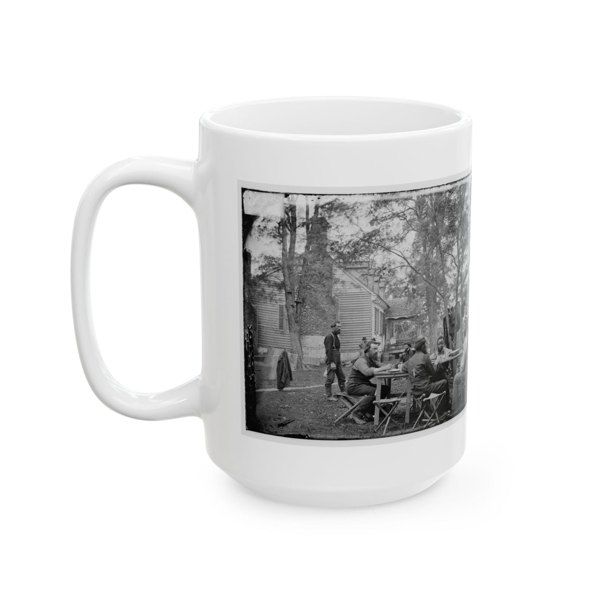 Cumberland Landing, Va. Secret Service Men At Foller's House (U.S. Civil War) White Coffee Mug