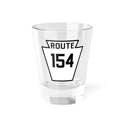 PA-154 1926 (Pennsylvania) (Road Sign) Shot Glass 1.5oz