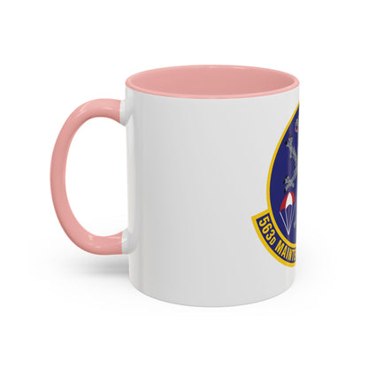 563d Maintenance Squadron (U.S. Air Force) Accent Coffee Mug