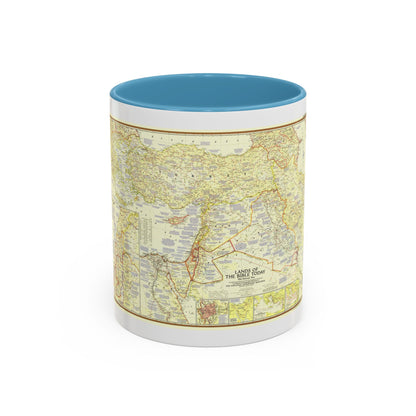 Middle East - Lands of the Bible Today (1956) (Map) Accent Coffee Mug
