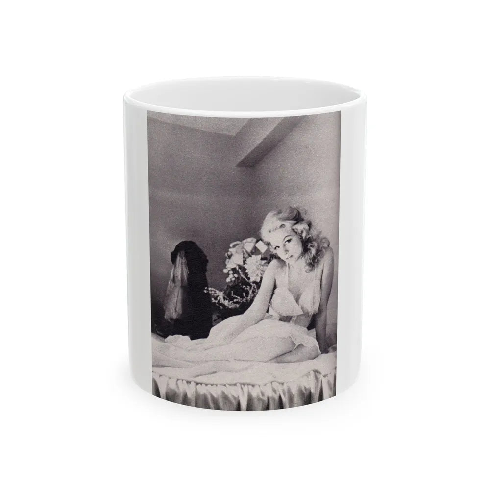 Julie Newmar #337 (Vintage Female Icon) White Coffee Mug-11oz-Go Mug Yourself