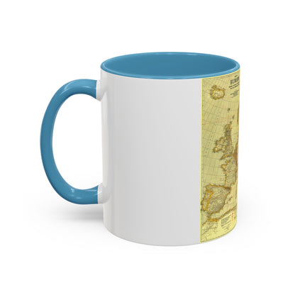 Europe, Peace Conference at Paris (1920) (Map) Accent Coffee Mug