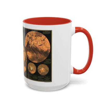 Space - MARS The Red Planet (1973) (Map) Accent Coffee Mug