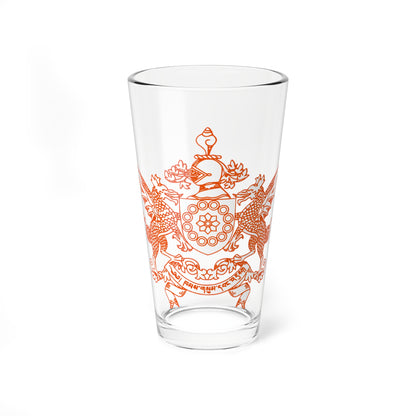 Seal of Sikkim (India) (Coat of Arms) Pint Glass 16oz