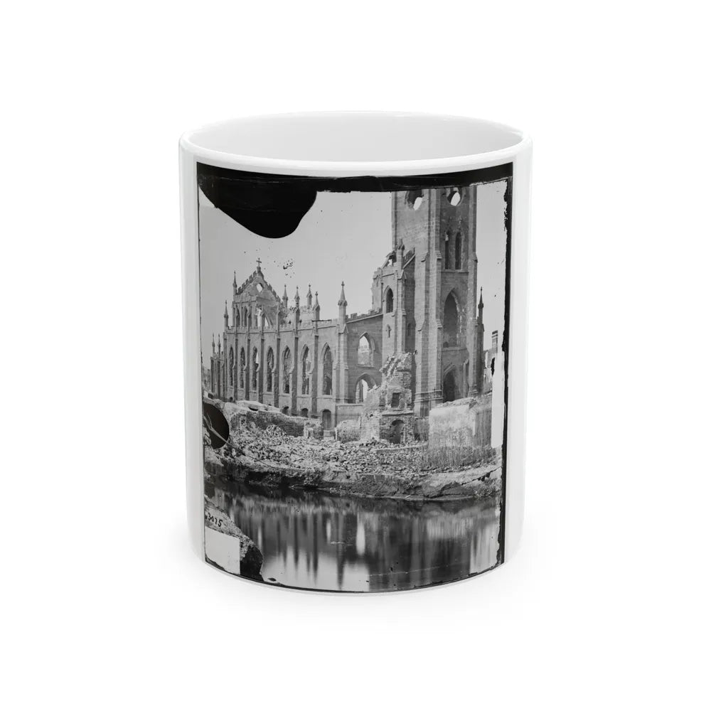 Charleston, S.C. Cathedral Of St. John And St. Finbar; Another View (U.S. Civil War) White Coffee Mug-11oz-Go Mug Yourself