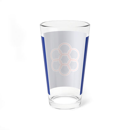 Flag of Nanae Hokkaido (Japan) Pint Glass 16oz