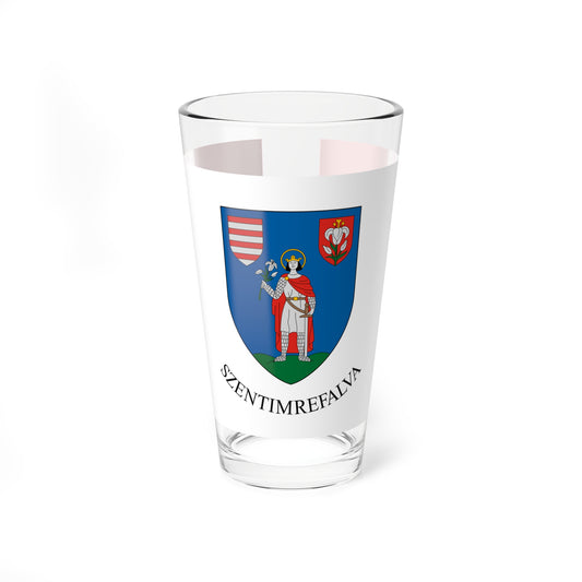 Flag of Szentimrefalva (Hungary) Pint Glass 16oz