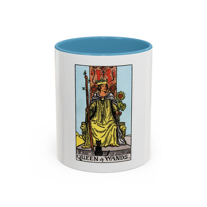 The Queen of Wands (Tarot Card) Accent Coffee Mug