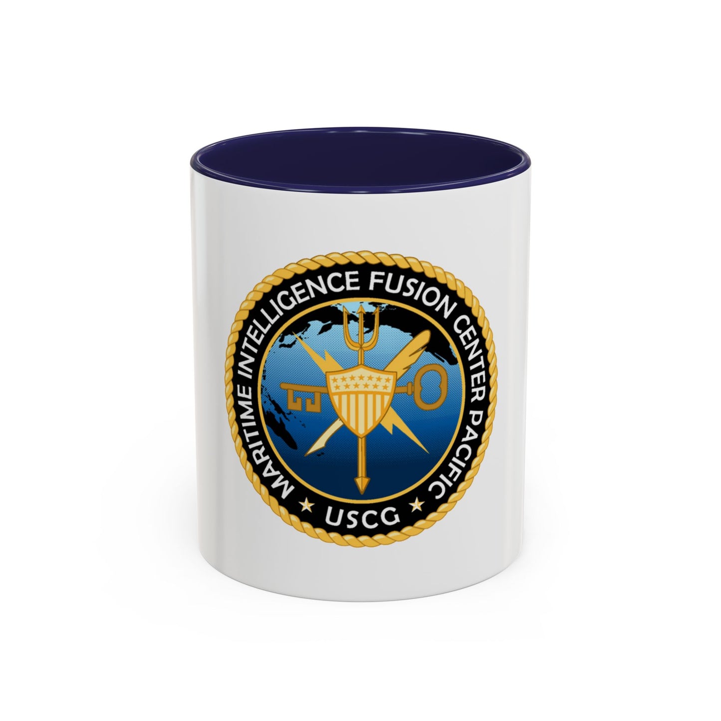 USCG MIFC PAC (U.S. Coast Guard) Accent Coffee Mug