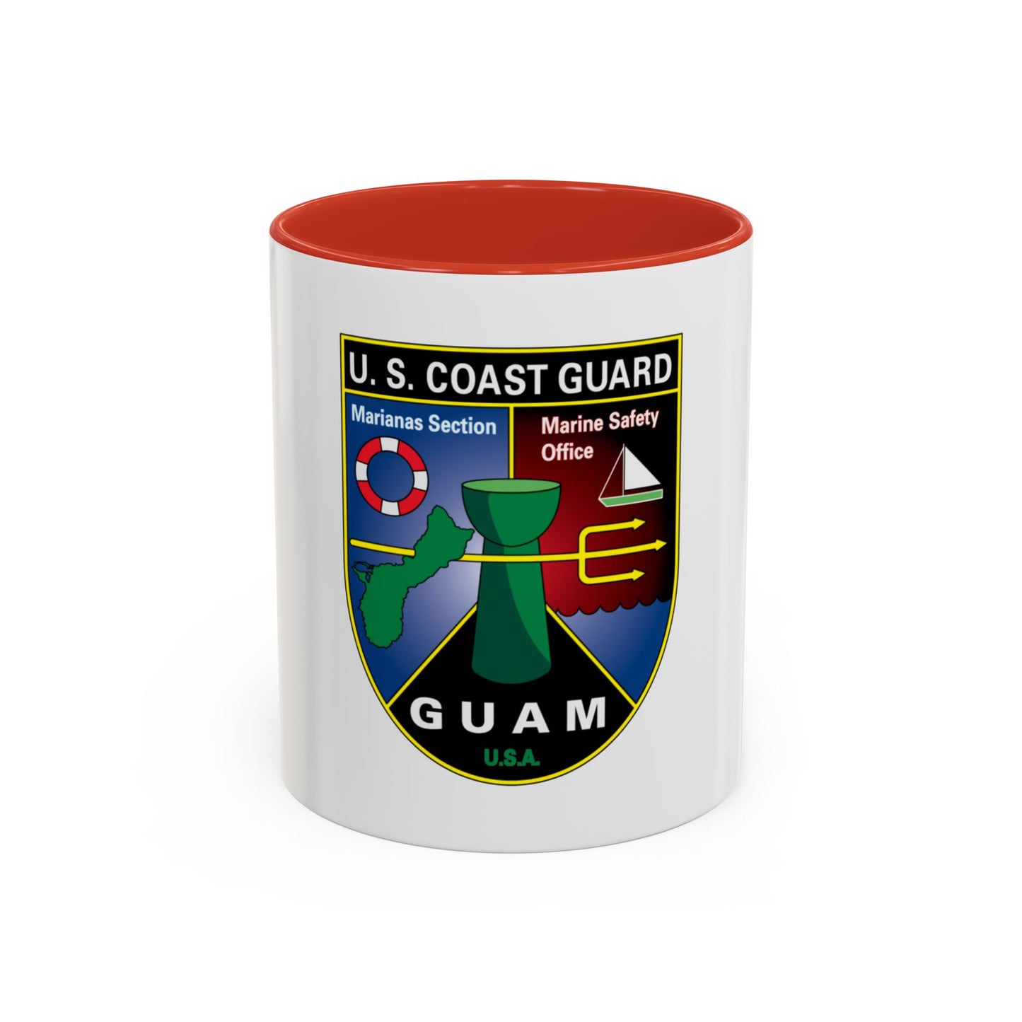 USCG Marianas Sect MSO Guam (U.S. Coast Guard) Accent Coffee Mug