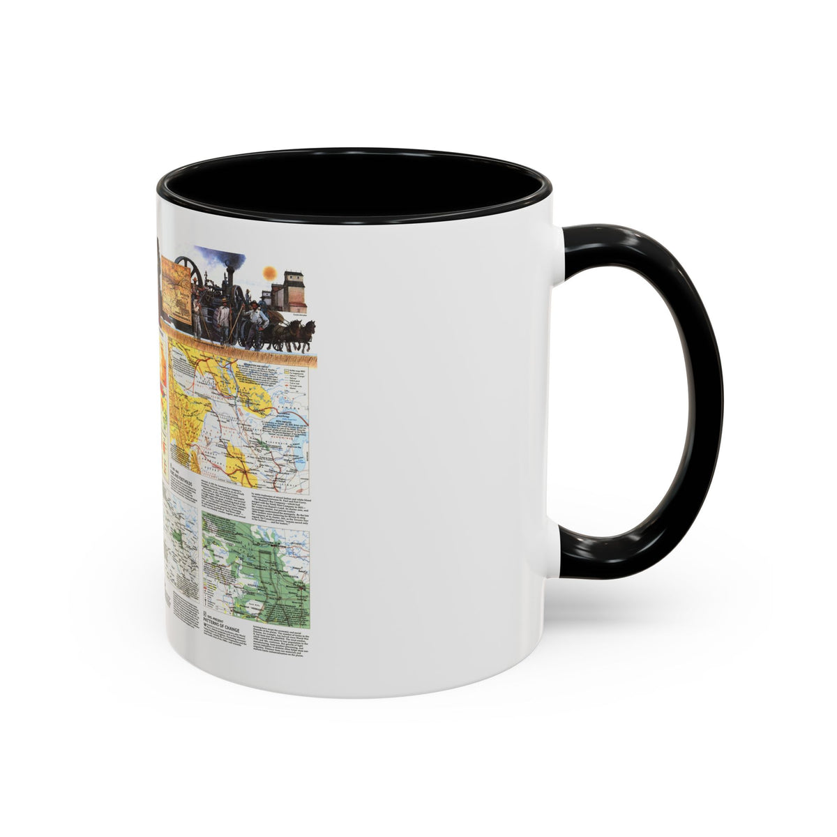USA - Northern Plains 2 (1986) (Map) Accent Coffee Mug