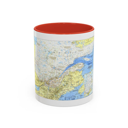 Canada - Quebec 1 (1991) (Map) Accent Coffee Mug