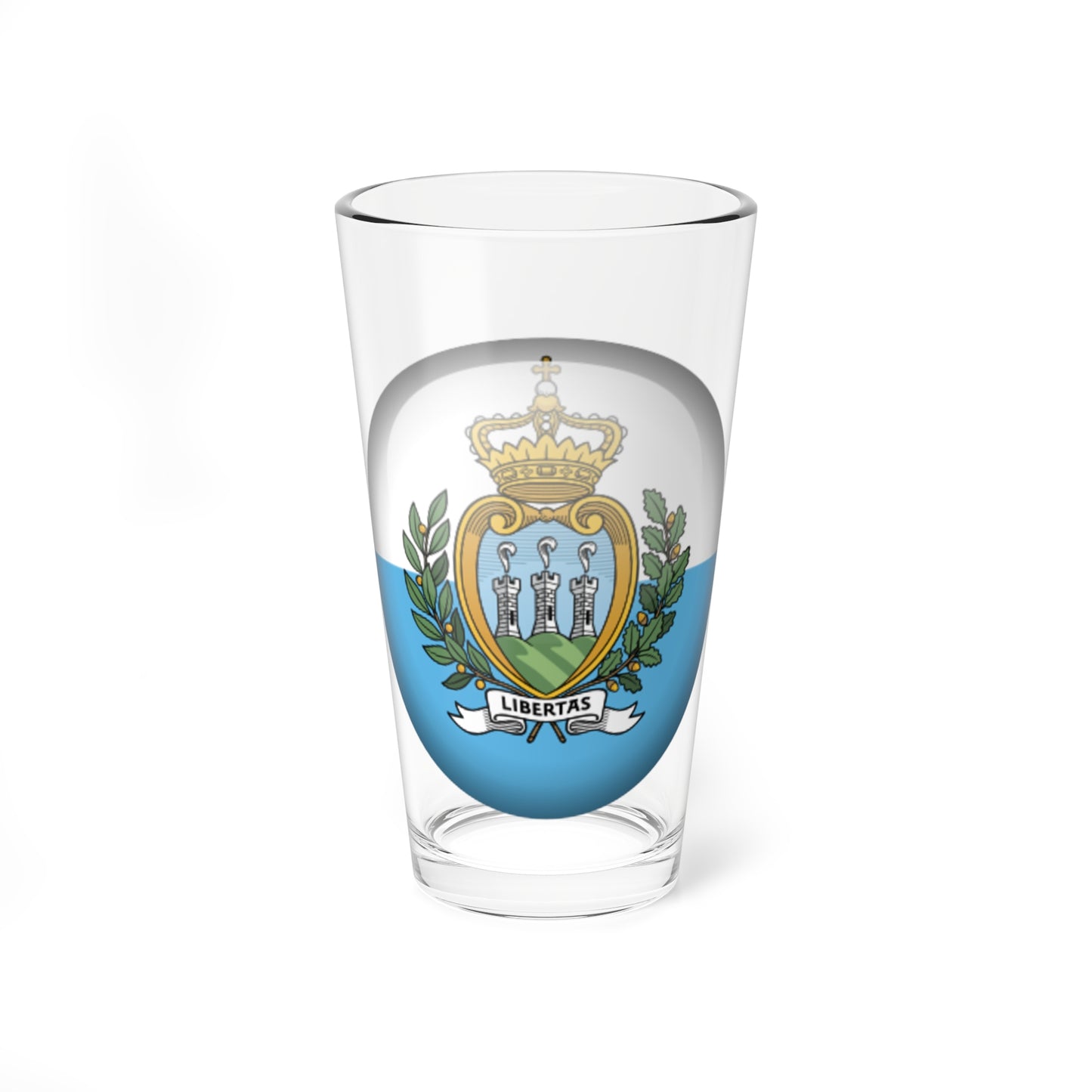 Flag orb San Marino (San Marino) Pint Glass 16oz