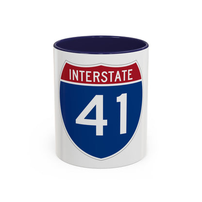 Interstate 41 (U.S. Highways) Accent Coffee Mug