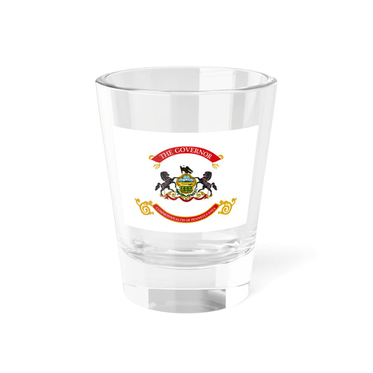Flag of the Governor of Pennsylvania (United States) Shot Glass 1.5oz
