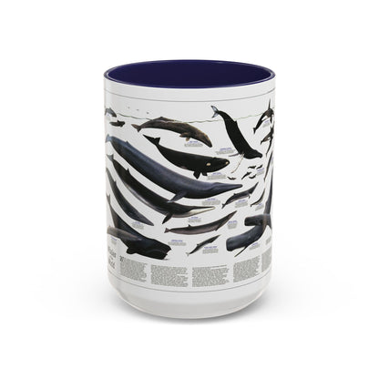 Great Whales of the World (1976) (Map) Accent Coffee Mug