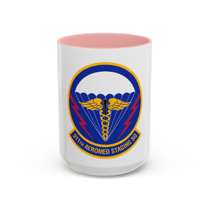 911 Aeromedical Staging Squadron AFRC (U.S. Air Force) Accent Coffee Mug