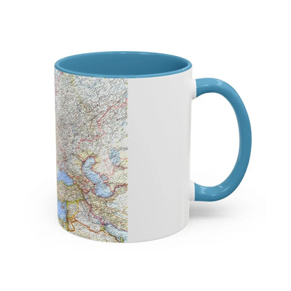 Europe (1962) (Map) Accent Coffee Mug-Go Mug Yourself