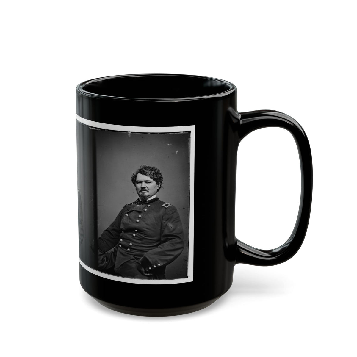 Portrait Of Brig. Gen. Samuel D. Sturgis, Officer Of The Federal Army (U.S. Civil War) Black Coffee Mug