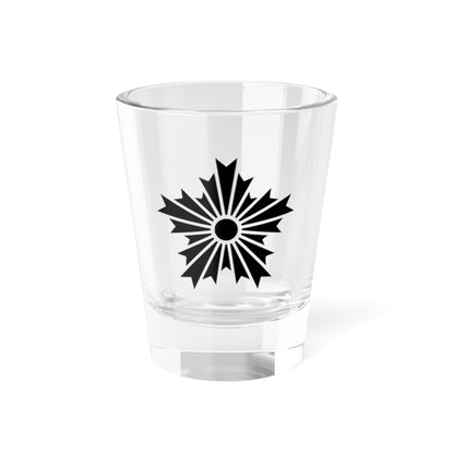 Japanese Crest AsahikageWhite background (Japan) (Coat of Arms) Shot Glass 1.5oz