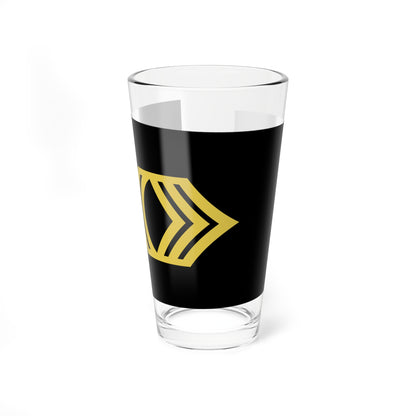 Army U.S. OR 07 (United States) (Military Rank) Pint Glass 16oz