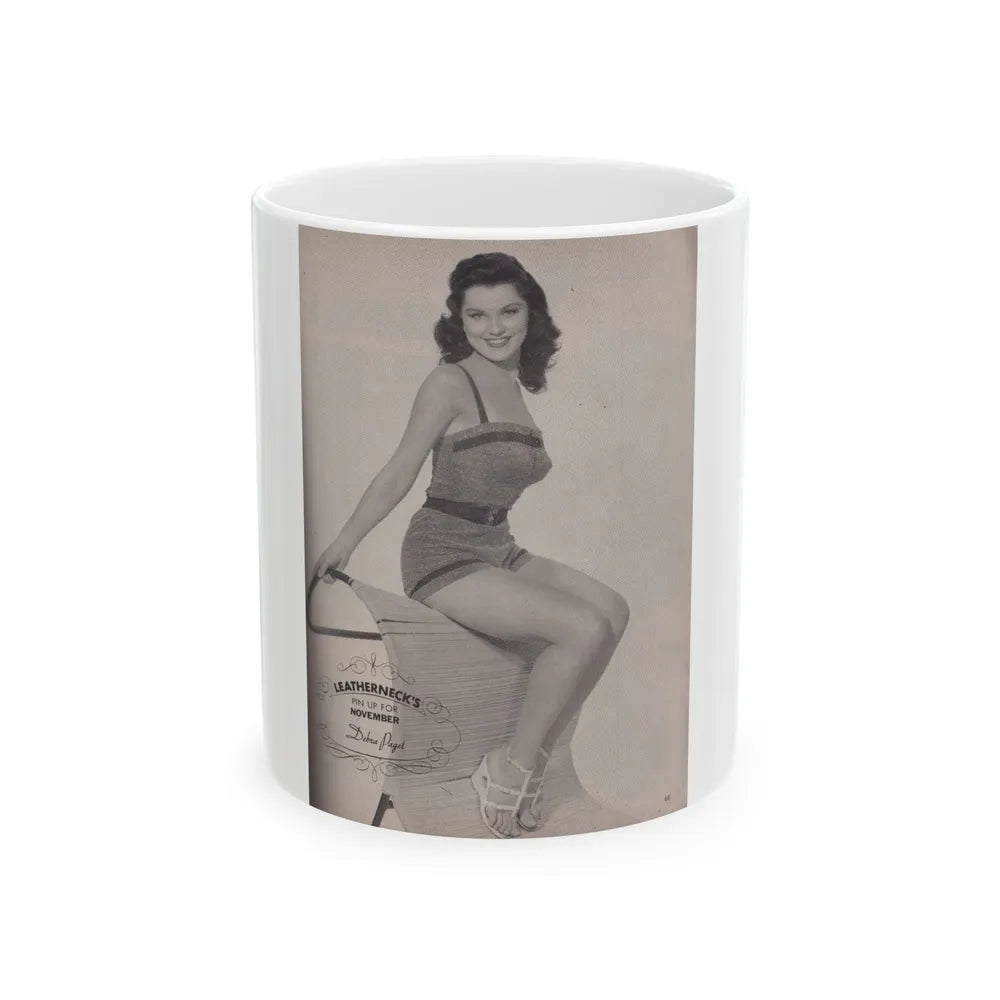 Debra Paget #504 (Vintage Female Icon) White Coffee Mug-11oz-Go Mug Yourself