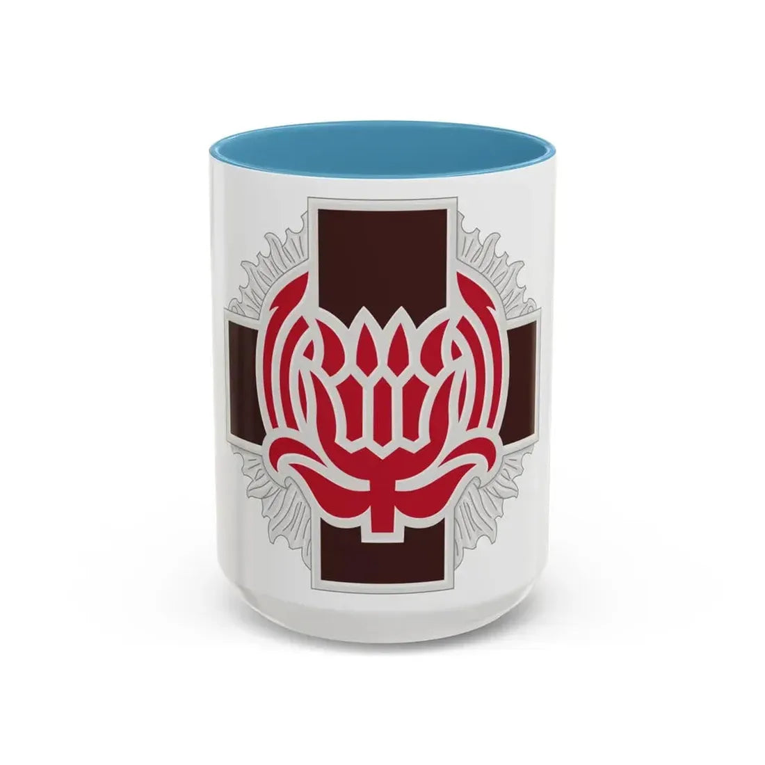 828 Evacuation Hospital (U.S. Army) Accent Coffee Mug 15oz Light Blue - Go Mug Yourself