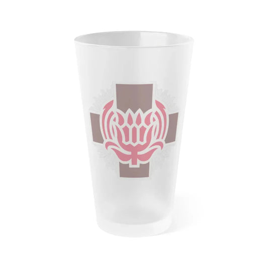 828 Evacuation Hospital (U.S. Army) Frosted Pint Glass 16oz Default Title - Go Mug Yourself