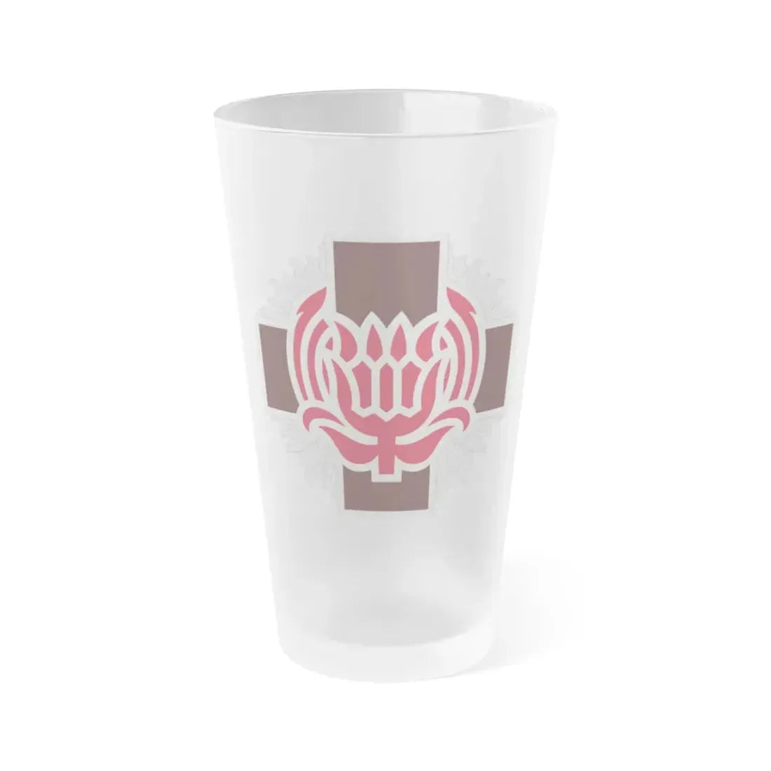 828 Evacuation Hospital (U.S. Army) Frosted Pint Glass 16oz Default Title - Go Mug Yourself