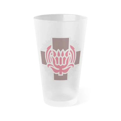 828 Evacuation Hospital (U.S. Army) Frosted Pint Glass 16oz Default Title - Go Mug Yourself