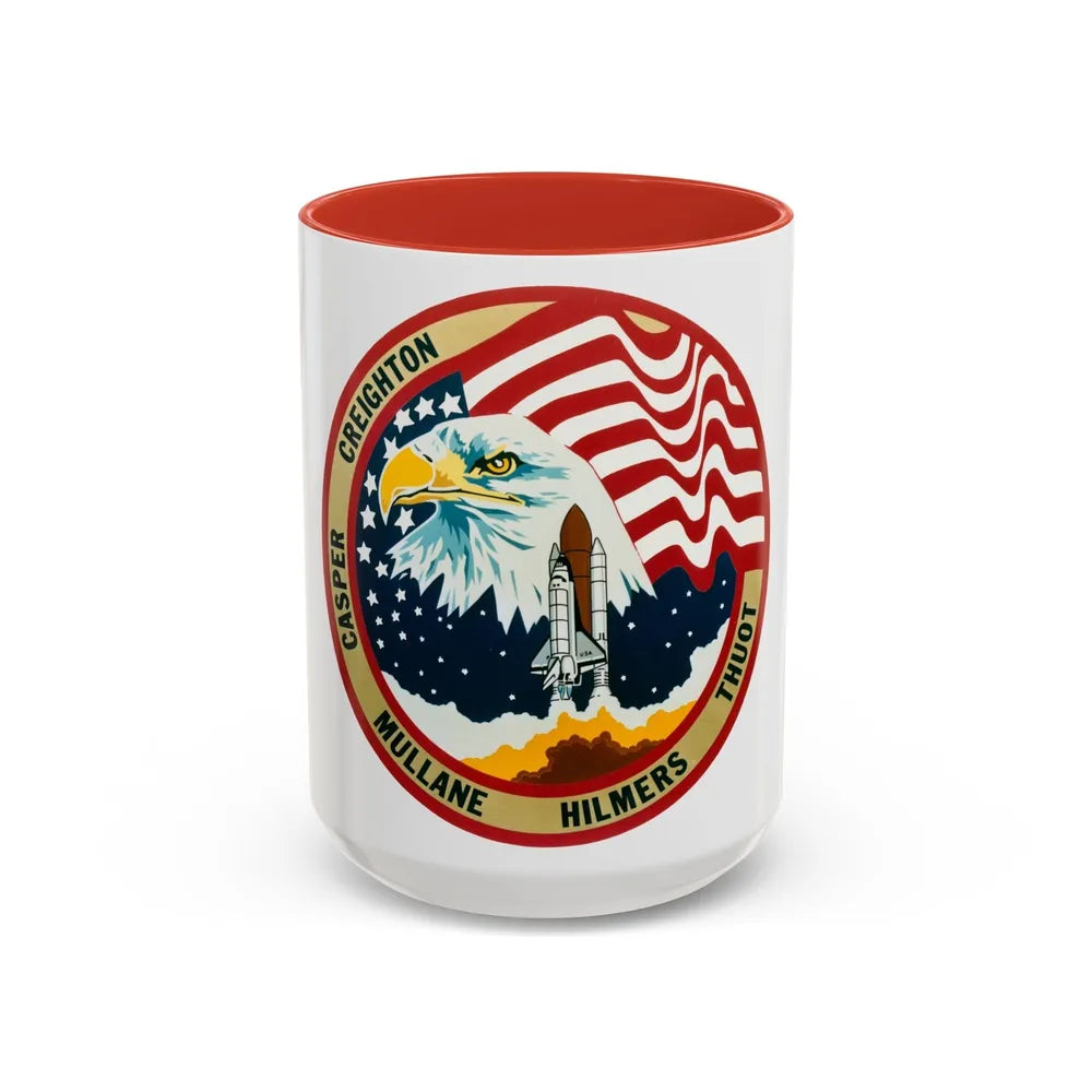 STS 36 (NASA) Accent Coffee Mug-15oz-Red-Go Mug Yourself