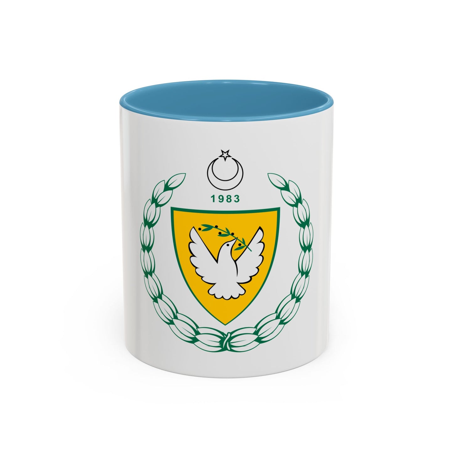 Coat of arms of the Turkish Republic of Northern Cyprus - Accent Coffee Mug