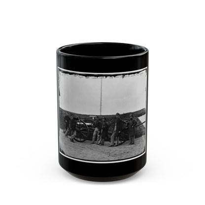 District Of Columbia. Sergeants Of 3d Massachusetts Heavy Artillery, With Gun And Caisson At Fort Totten (U.S. Civil War) Black Coffee Mug