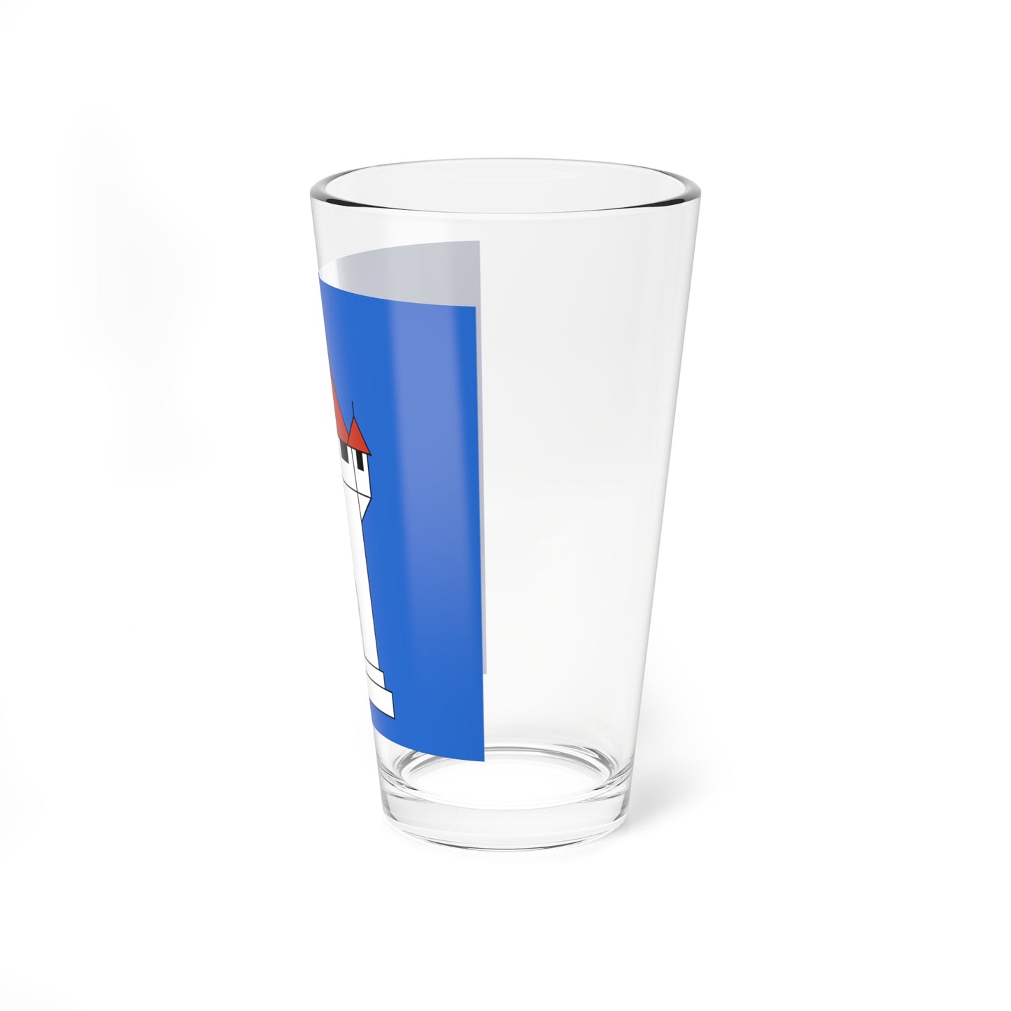 CHE Oberstrass ZH Flag (Switzerland) Pint Glass 16oz