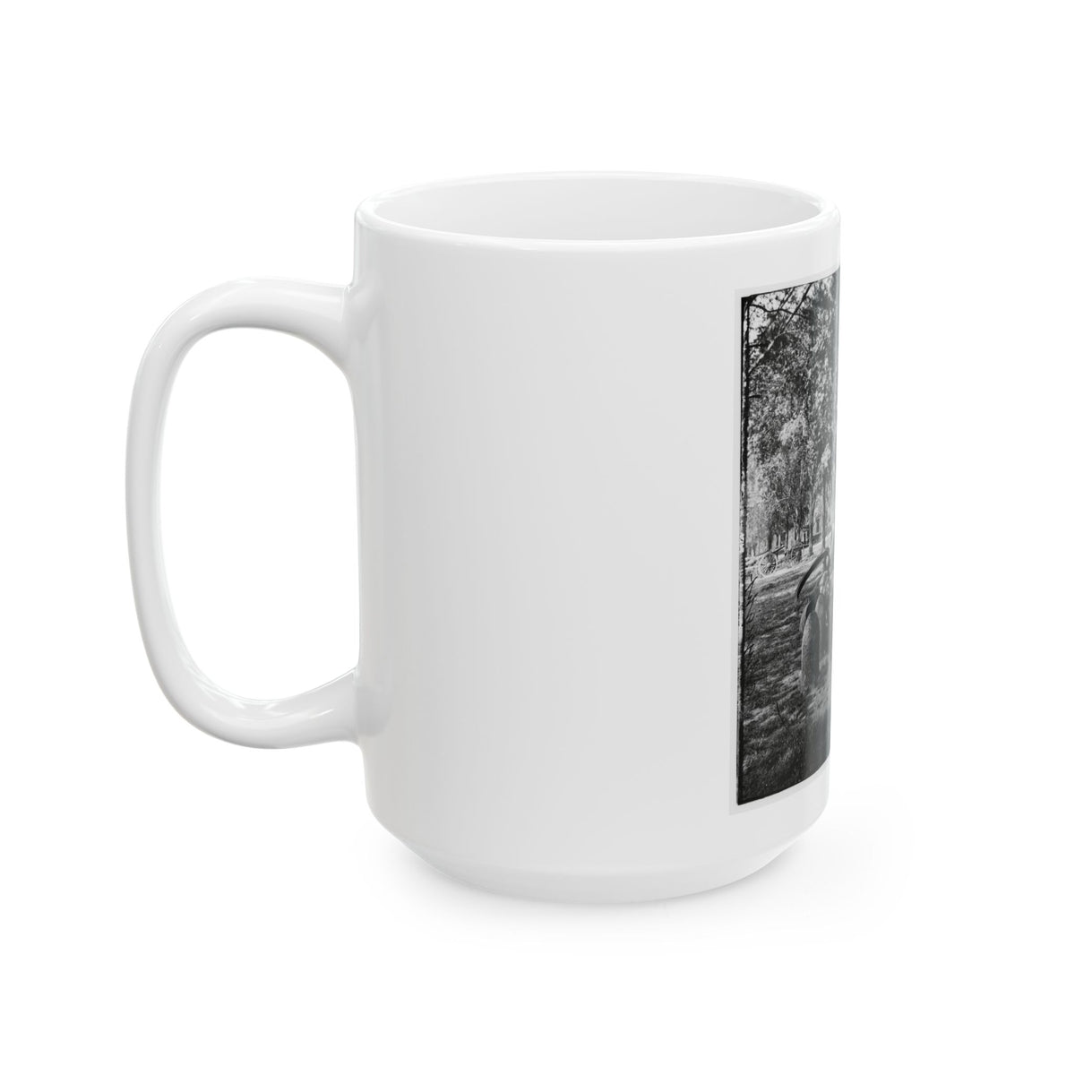 Charleston, S.C. Confederate Torpedoes, Shot, And Shell In The Arsenal Yard (U.S. Civil War) White Coffee Mug
