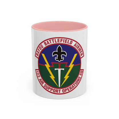 122d Air Support Operations Squadron (U.S. Air Force) Accent Coffee Mug