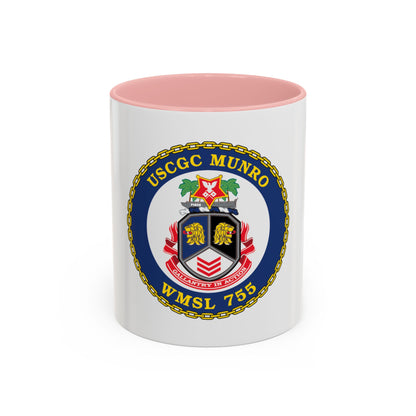 USCGC Munro WMSL   755 (U.S. Coast Guard) Accent Coffee Mug